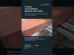 ब्रिकटेक सजावटी ईंट उत्पादन लाइन एक्सट्रूज़न चालू करना